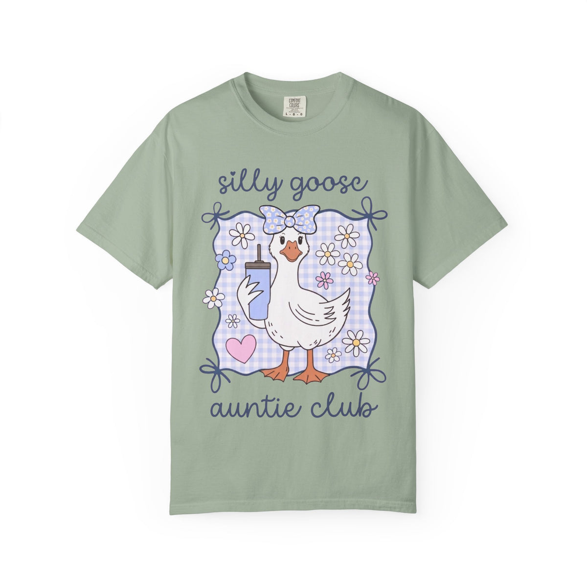 Comfort Colors® Cute Aunt Shirt, Silly Goose Auntie Shirt, New Aunt Gift, Pregnancy Announcement for Sister, Future Aunt Tee
