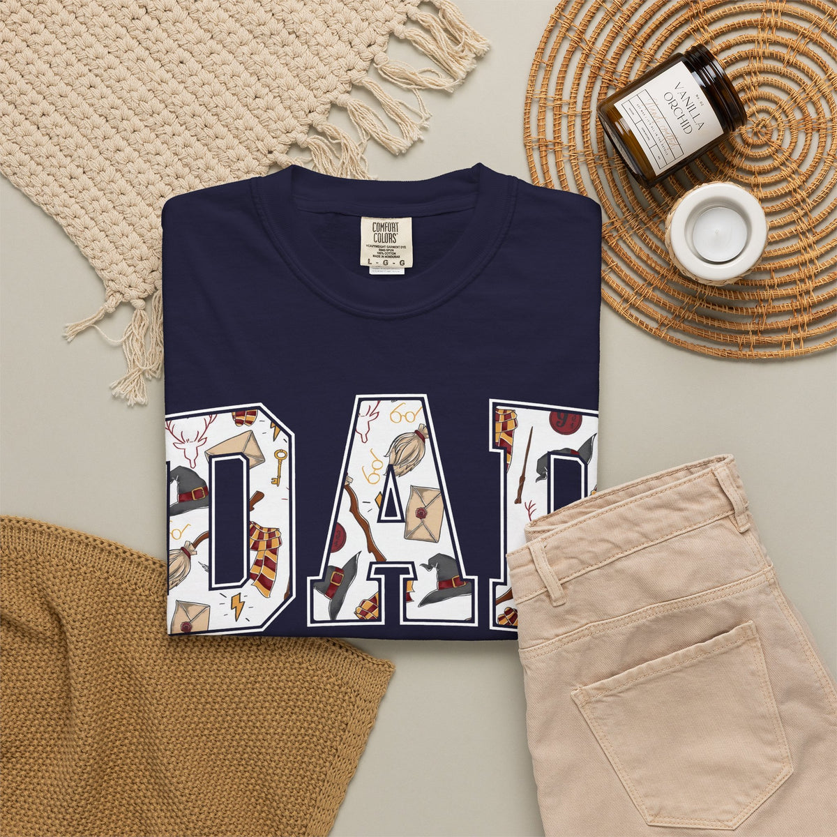 Comfort Colors Wizard Dad Shirt, Fantastic Dad T Shirt, Wizard World Dad Tee Halloween Park Tshirt, Magic Dad Graphic T Shirt