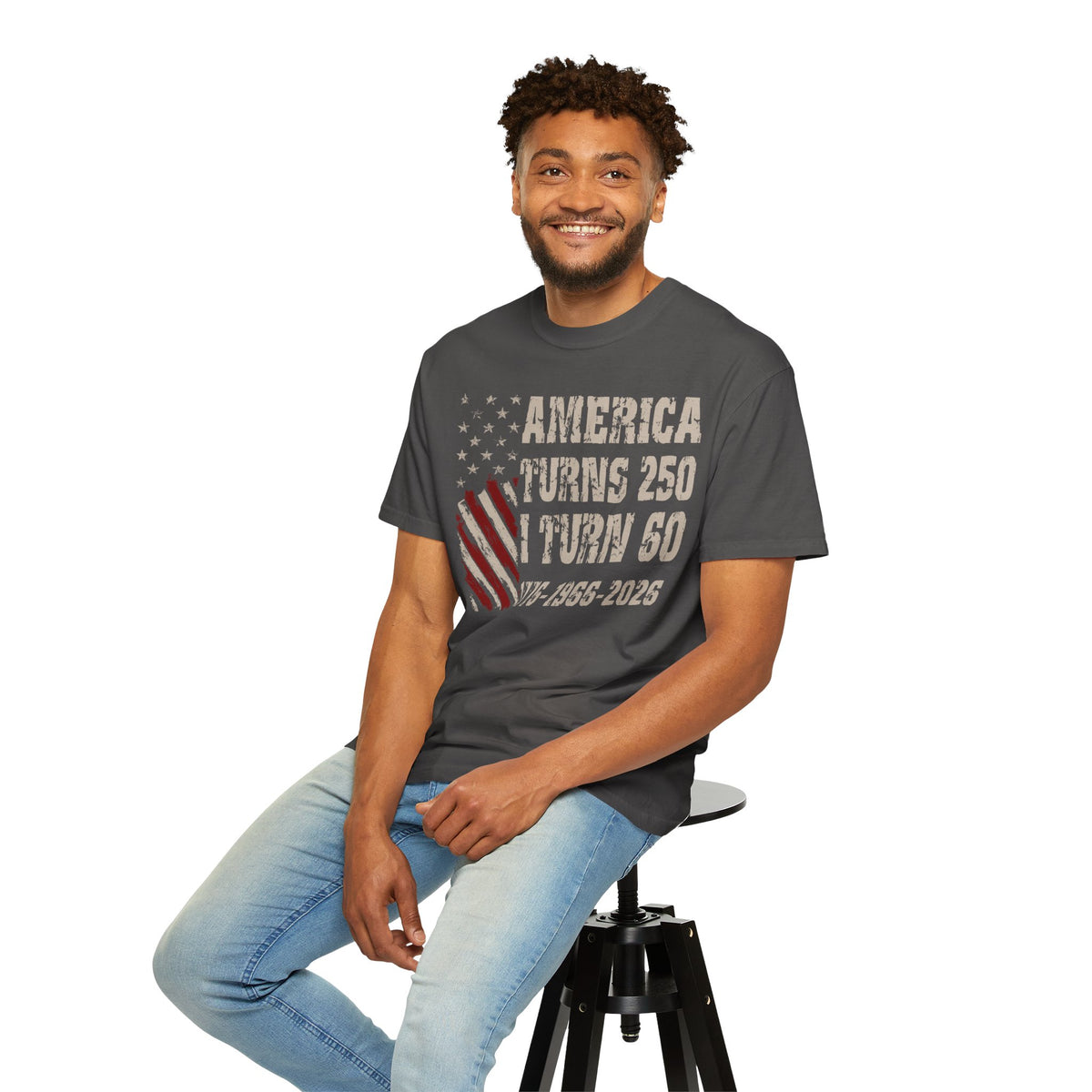 Comfort Colors® Vintage 60th Birthday Shirt 1966, America Turns 250 Tee, 60th Birthday Gift Idea, Patriotic Birthday Shirt 2026, 1966 Birthday T-Shirt