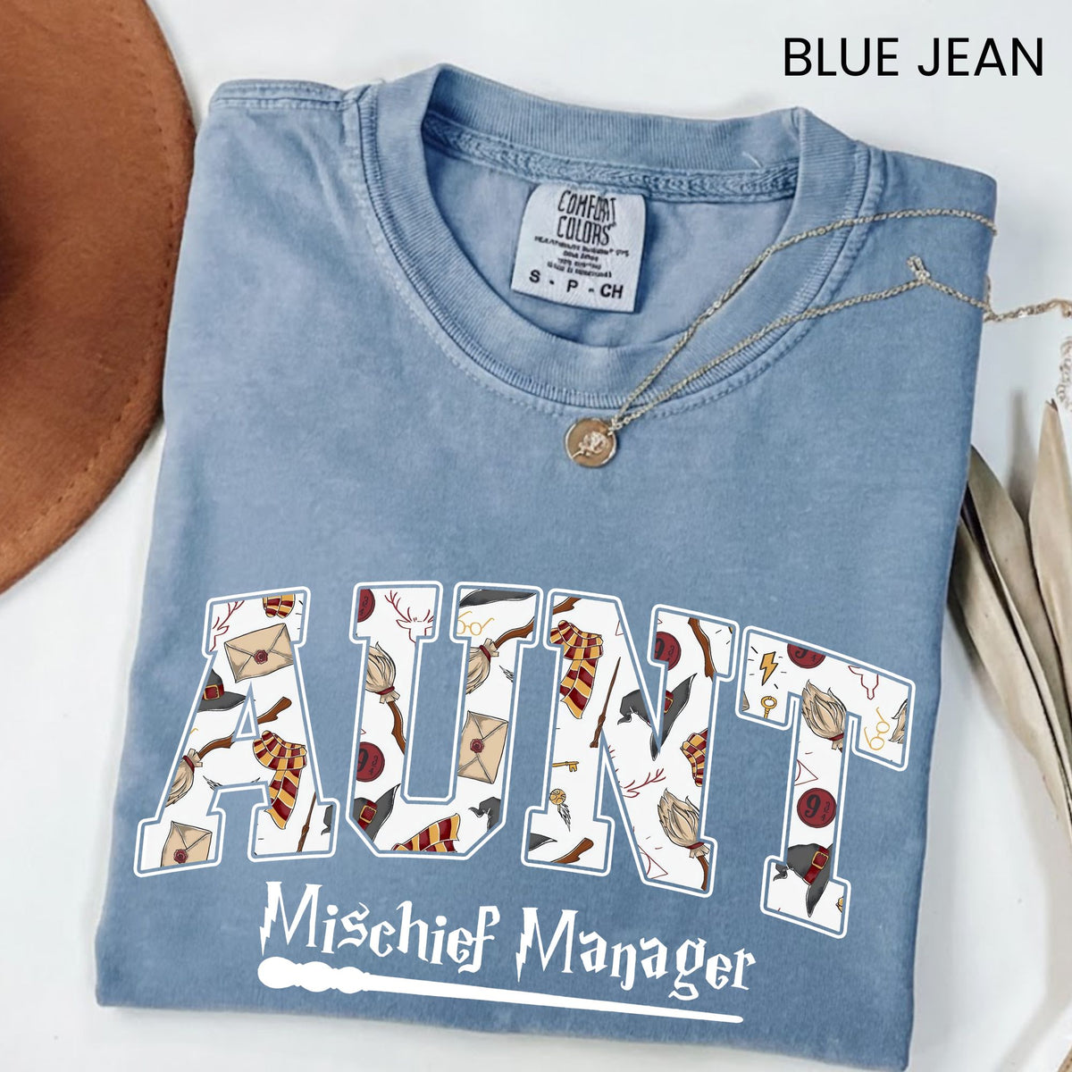 Comfort Colors Aunt Manager of Mischief Shirt, Fantastic Aunt T Shirt, Wizard Aunt Shirt, Magic Aunt Graphic T Shirt, Funny Auntie Shirt