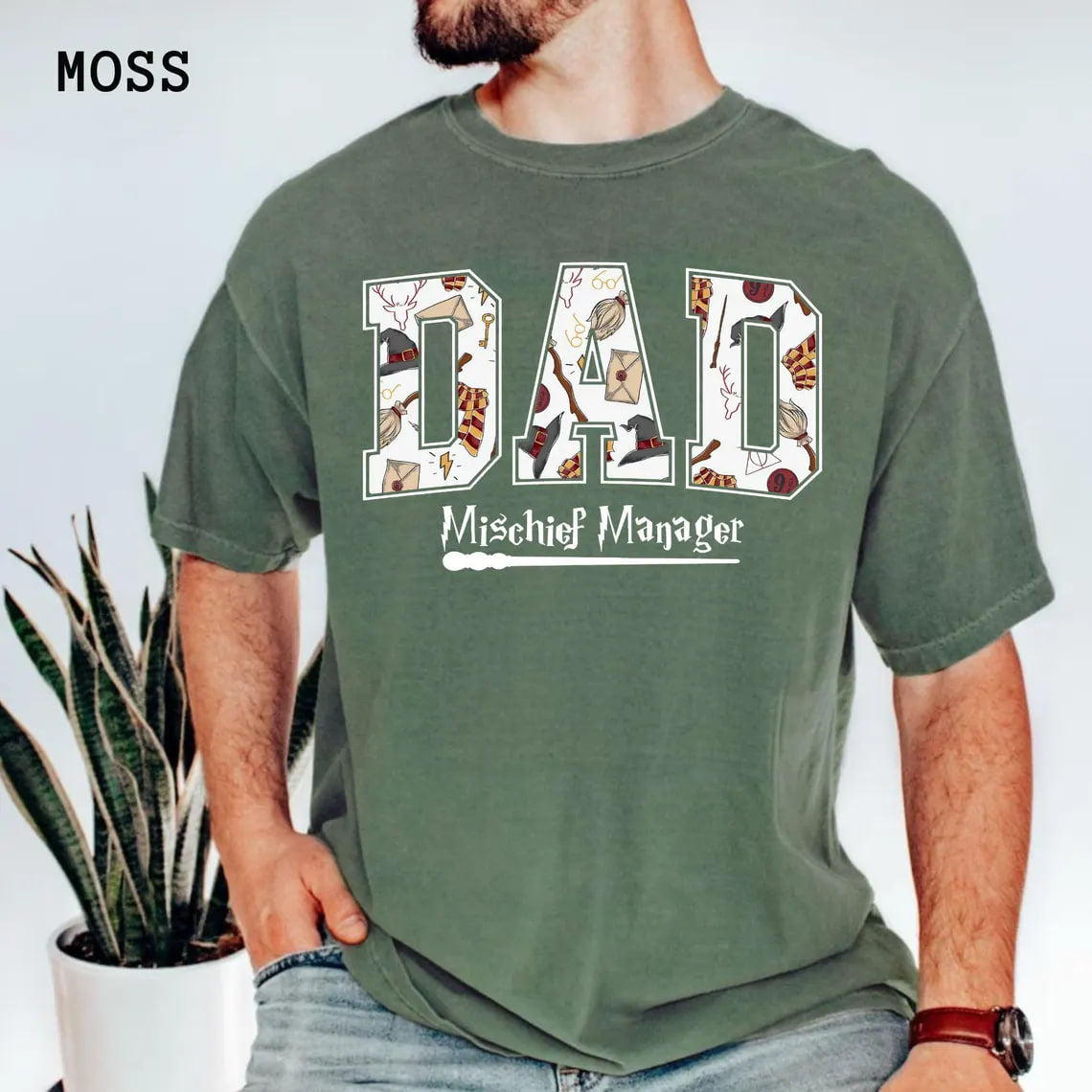 Comfort Colors Wizard Dad Shirt, Fantastic Dad T Shirt, Wizard World Dad Tee Halloween Park Tshirt, Magic Dad Graphic T Shirt