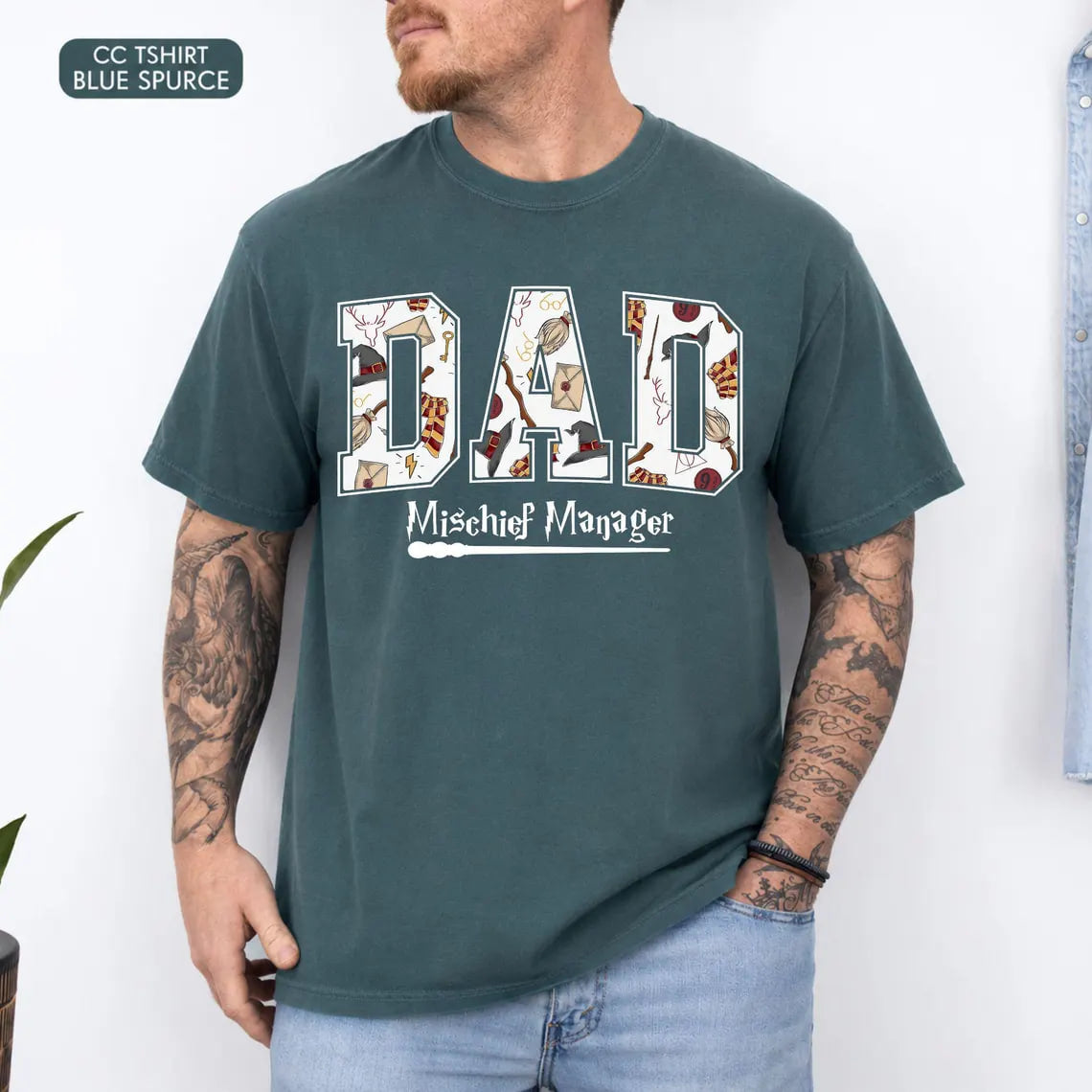Comfort Colors Wizard Dad Shirt, Fantastic Dad T Shirt, Wizard World Dad Tee Halloween Park Tshirt, Magic Dad Graphic T Shirt