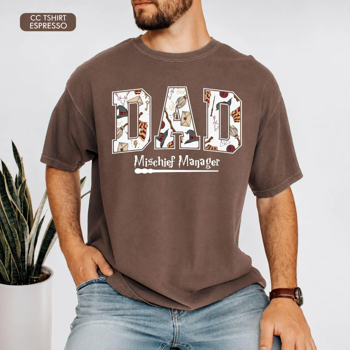 Comfort Colors Wizard Dad Shirt, Fantastic Dad T Shirt, Wizard World Dad Tee Halloween Park Tshirt, Magic Dad Graphic T Shirt