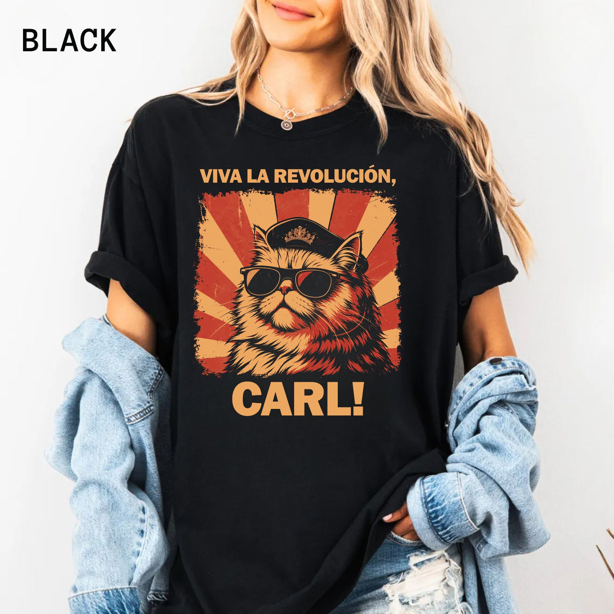 Comfort Colors Viva La Revolución Carl Dungeon Crawler Carl Shirt, Princess Donut Revolucion T-Shirt, LitRPG Gift, Fantasy Booktok Gift