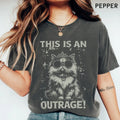 Comfort Colors Vintage This is an OUTRAGE Shirt, Dungeon Crawler Carl T-Shirt, Funny LitRPG Tee, Princess Donut Shirt, Book Lover Gift