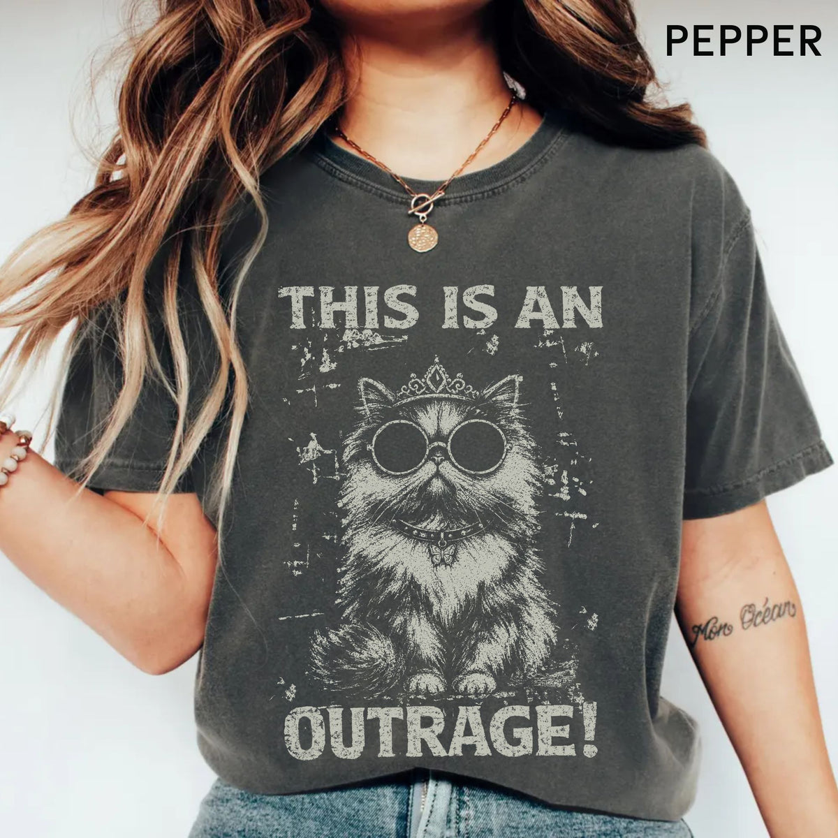 Comfort Colors Vintage This is an OUTRAGE Shirt, Dungeon Crawler Carl T-Shirt, Funny LitRPG Tee, Princess Donut Shirt, Book Lover Gift