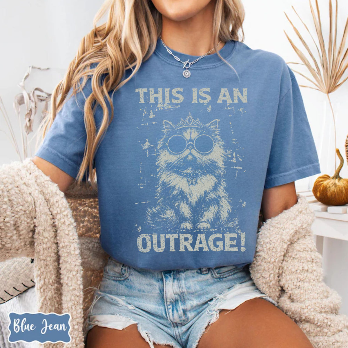 Comfort Colors Vintage This is an OUTRAGE Shirt, Dungeon Crawler Carl T-Shirt, Funny LitRPG Tee, Princess Donut Shirt, Book Lover Gift