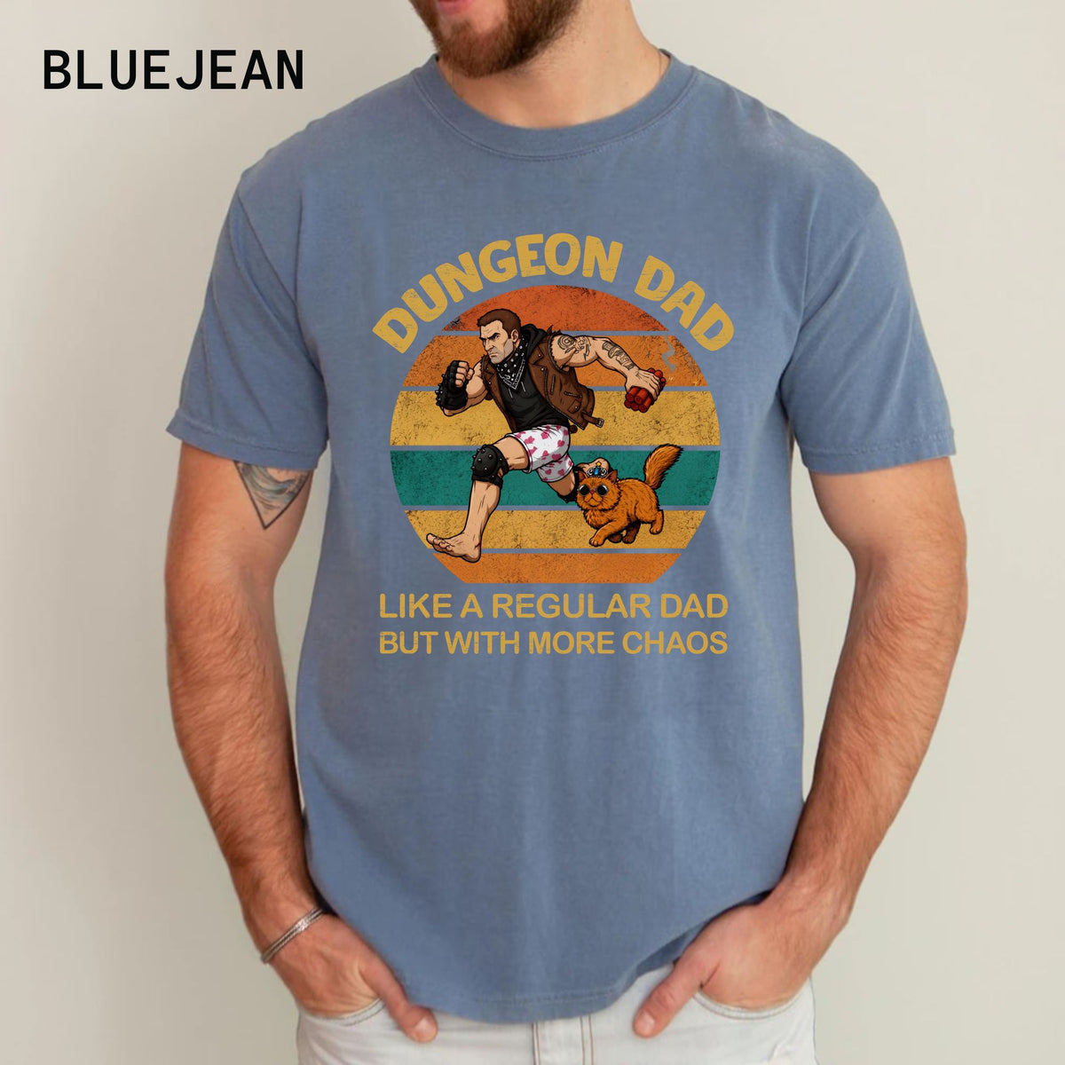 Comfort Colors Dungeon Crawler Carl Fathers Day Shirt, Dungeon Dad T Shirt, DCC Fan Shirts, Funny LitRPG Dad Gift, New Achievement Unlocked