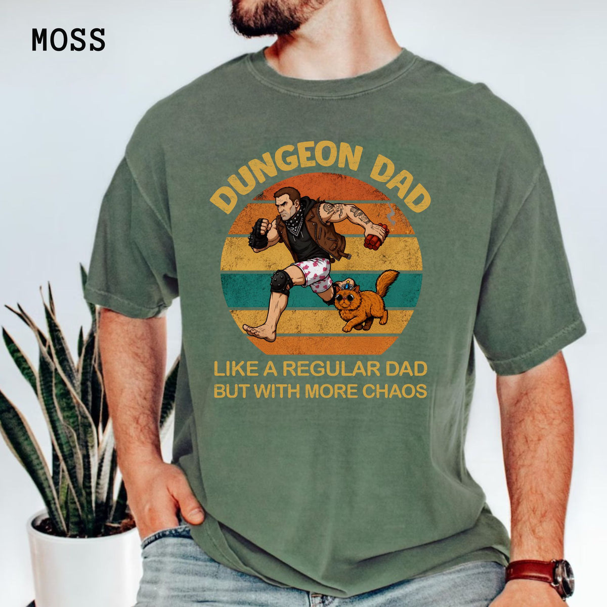 Comfort Colors Dungeon Crawler Carl Fathers Day Shirt, Dungeon Dad T Shirt, DCC Fan Shirts, Funny LitRPG Dad Gift, New Achievement Unlocked