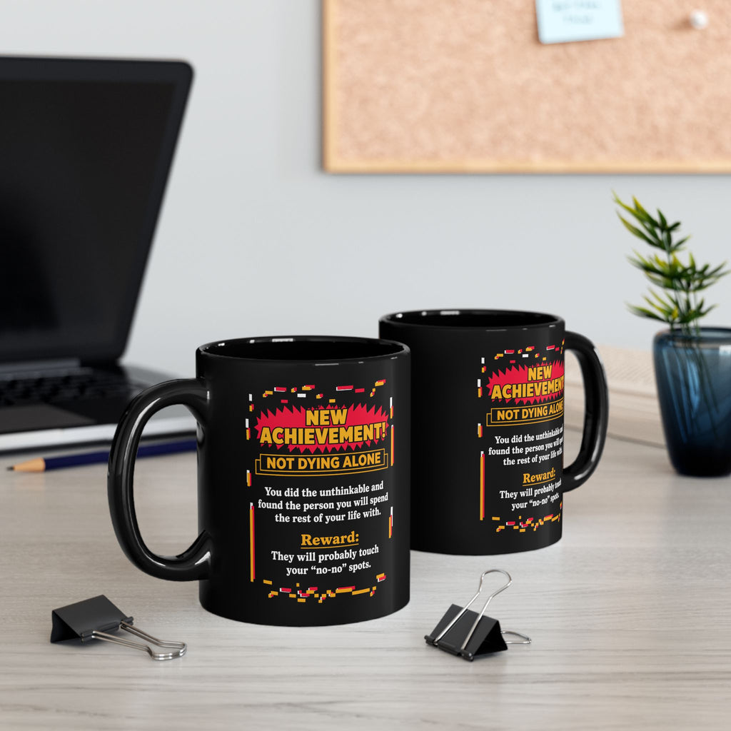 Not Dying Alone, Dungeon Crawler Carl Mug, New Achievement Coffee Mug, Litrpg Lover Gifts, Princess Donut and Mongo Bookish Merch