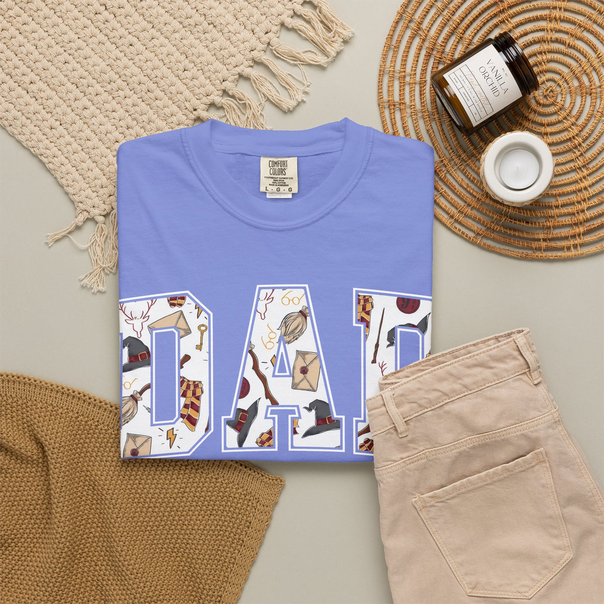 Comfort Colors Wizard Dad Shirt, Fantastic Dad T Shirt, Wizard World Dad Tee Halloween Park Tshirt, Magic Dad Graphic T Shirt